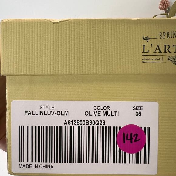 L'Artiste by Spring Step Fallinluv Leather Boot Olive Multi Women 4.5-5 NWB - Picture 11 of 11